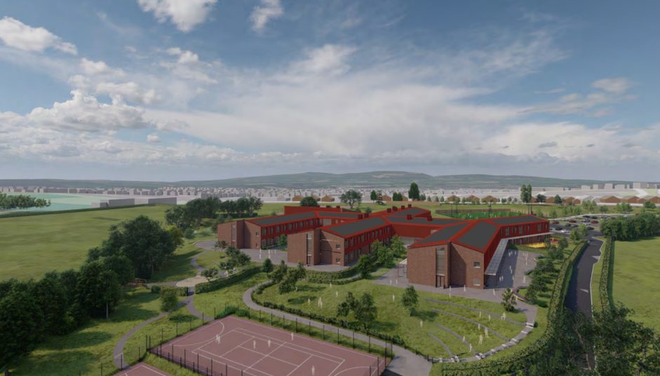 Aerial View – Mugas multi-use grassed area